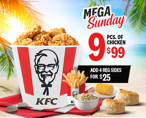 Mega Sunday Special | Deals | Specials | KFC Menu : KFC Trinidad & Tobago